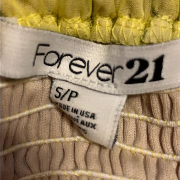 Forever 21 yellow orange Maxi dress small - Picture 4 of 4